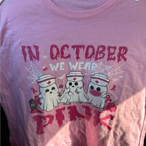 In october we wear pink tee